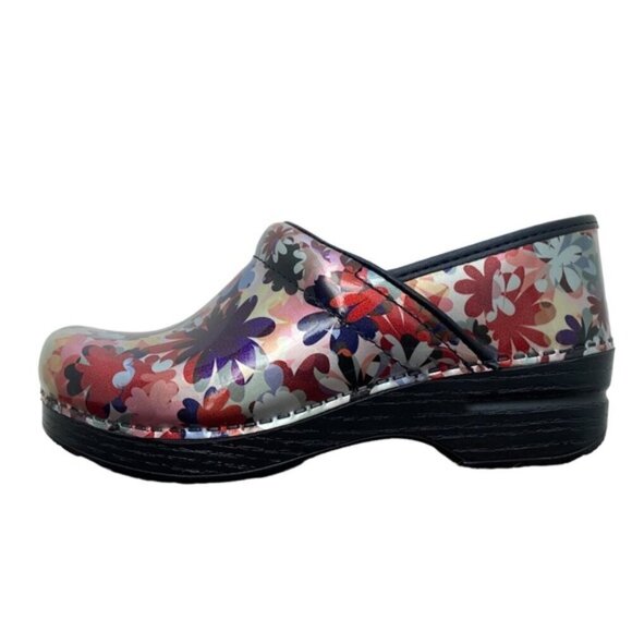 Dansko New Women's Professional Clogs Boho Flower Patent size 38 - Picture 5 of 9